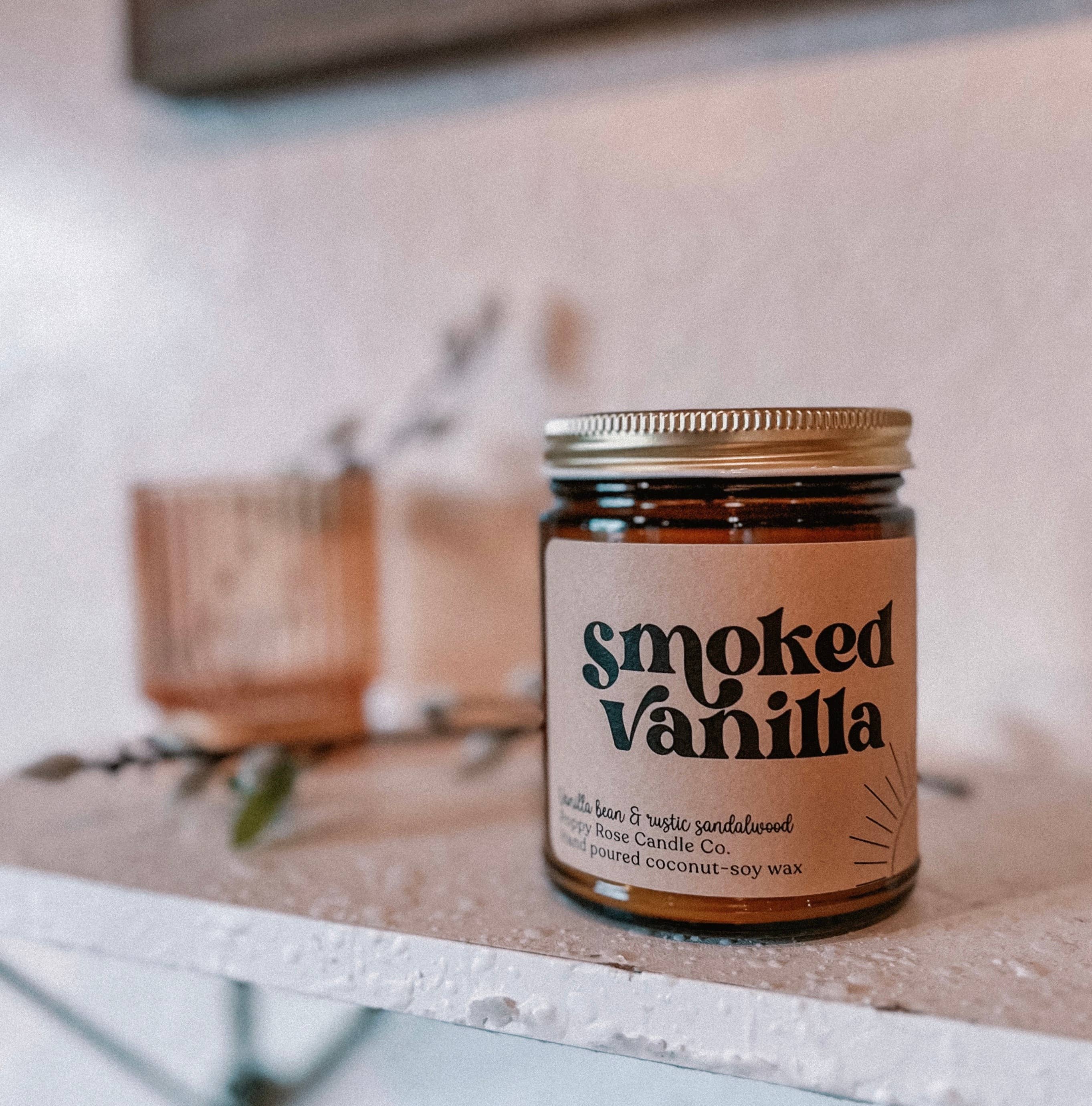 Smoked Vanilla 8 oz Coconut Wax Candle