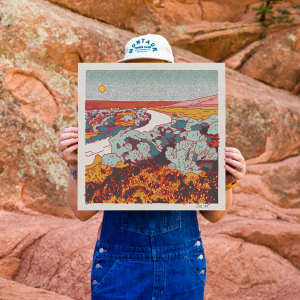 Desert Mountain #40 Print 12"x12"
