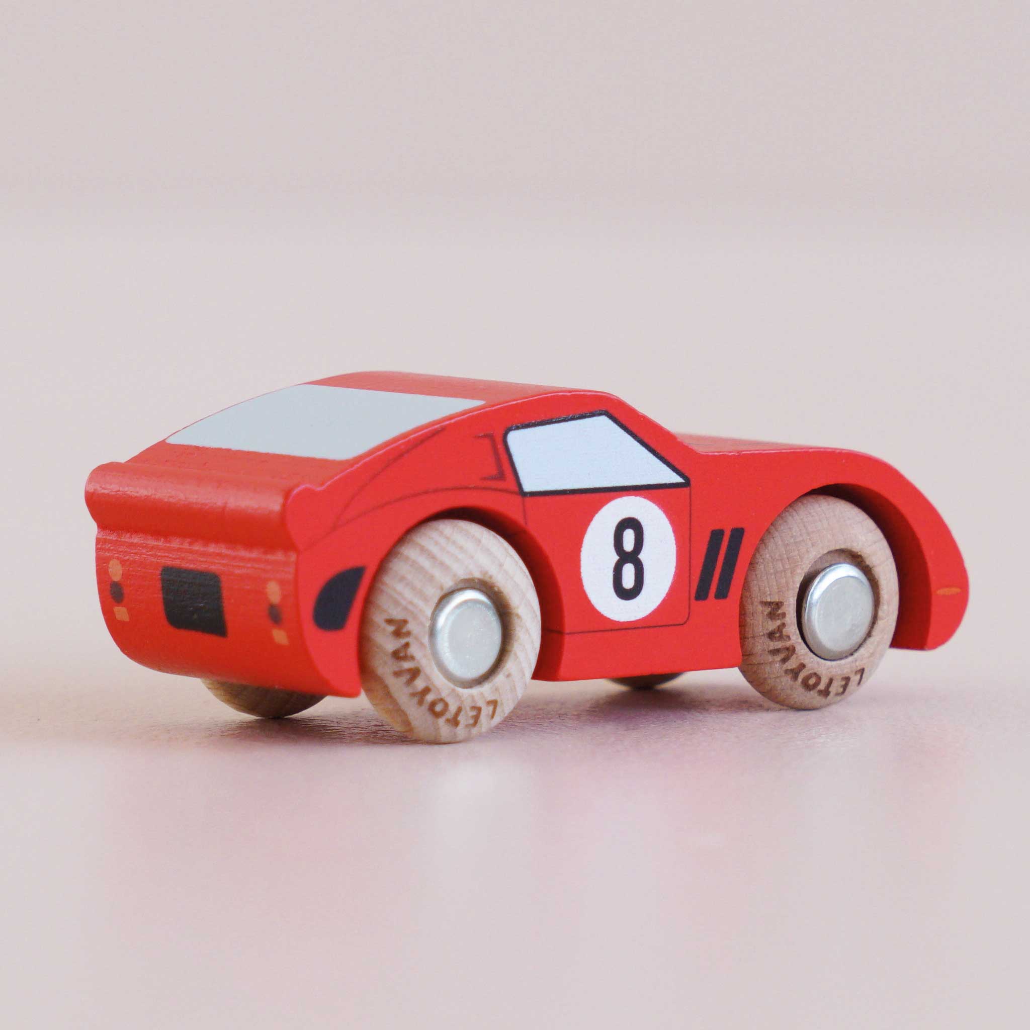GT25 Finley No. 4 Wooden Toy Race Car