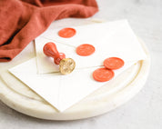 Wax Seal Stamp and Wax Stick Set: 3 Design Options