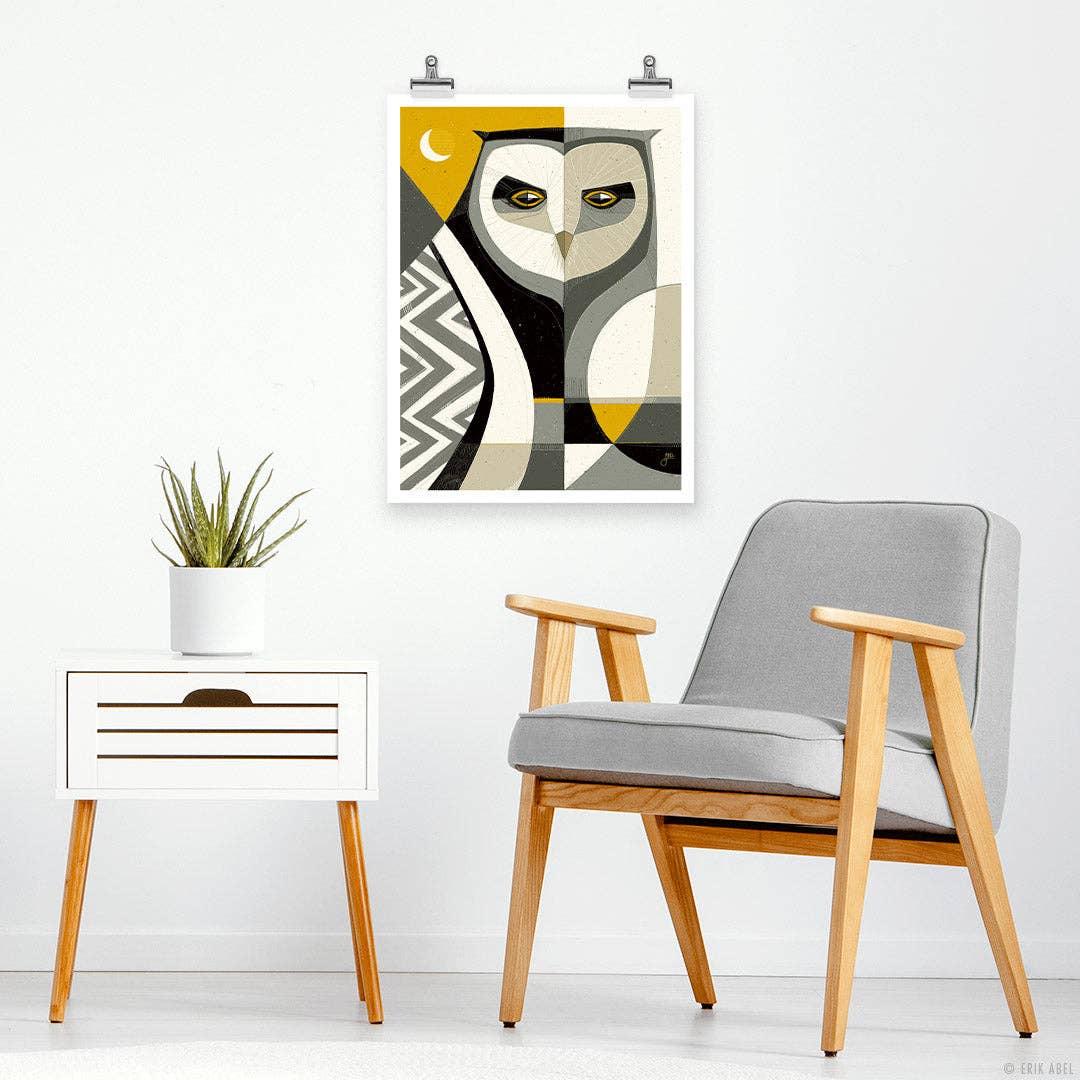 Who? Yellow - 9x12 Giclee Print