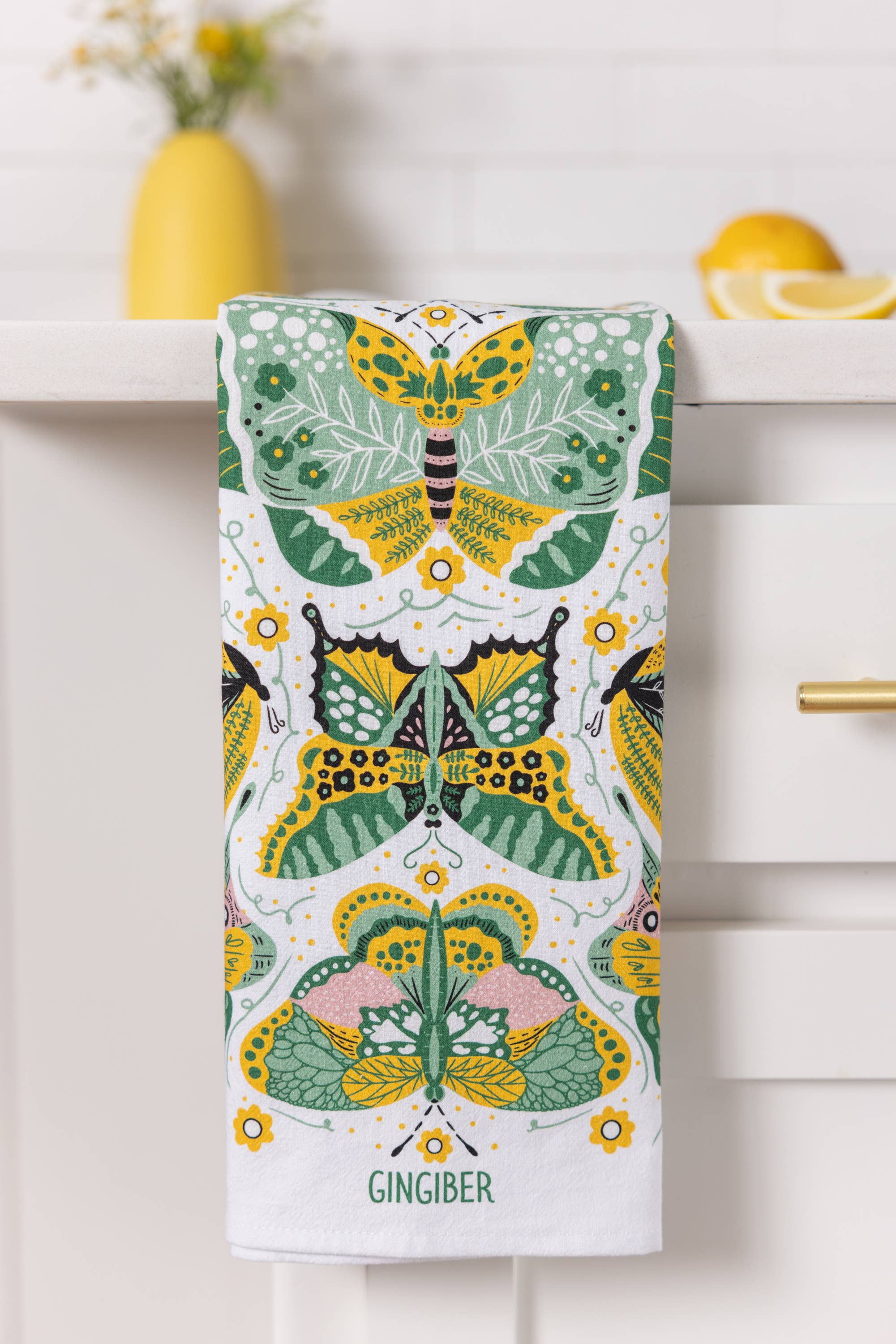 Night Butterfly Tea Towel