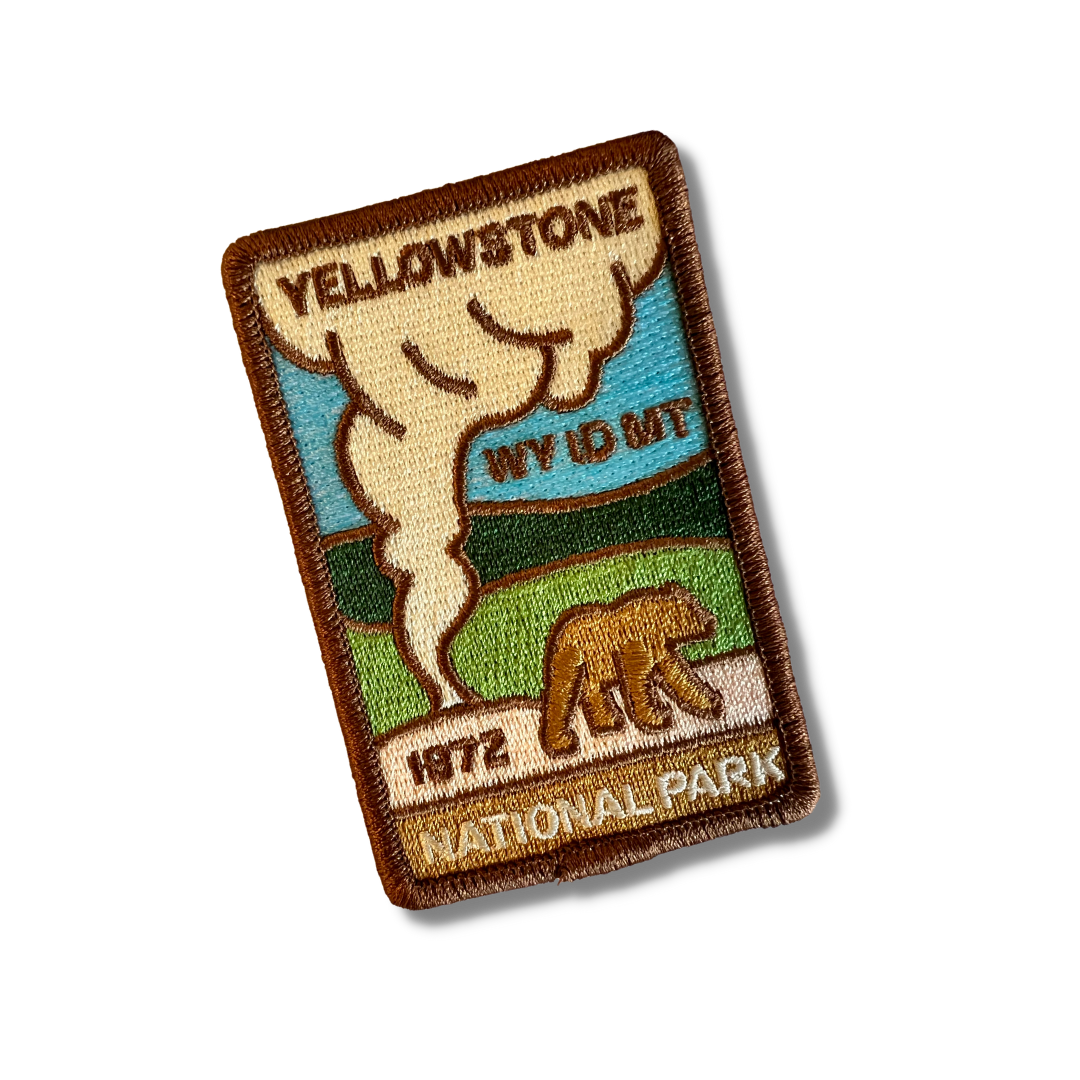 Old Faithful Yellowstone National Park Stick-on patch