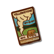 Old Faithful Yellowstone National Park Stick-on patch