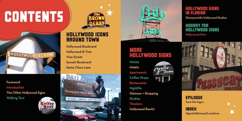 Hollywood Signs: Glittering Graphics and Glowing Neon