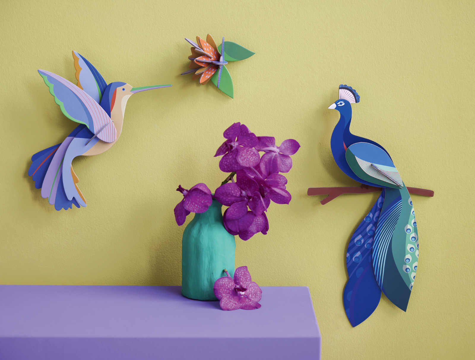 Peacock Paradise Bird 3D DIY Wall Art