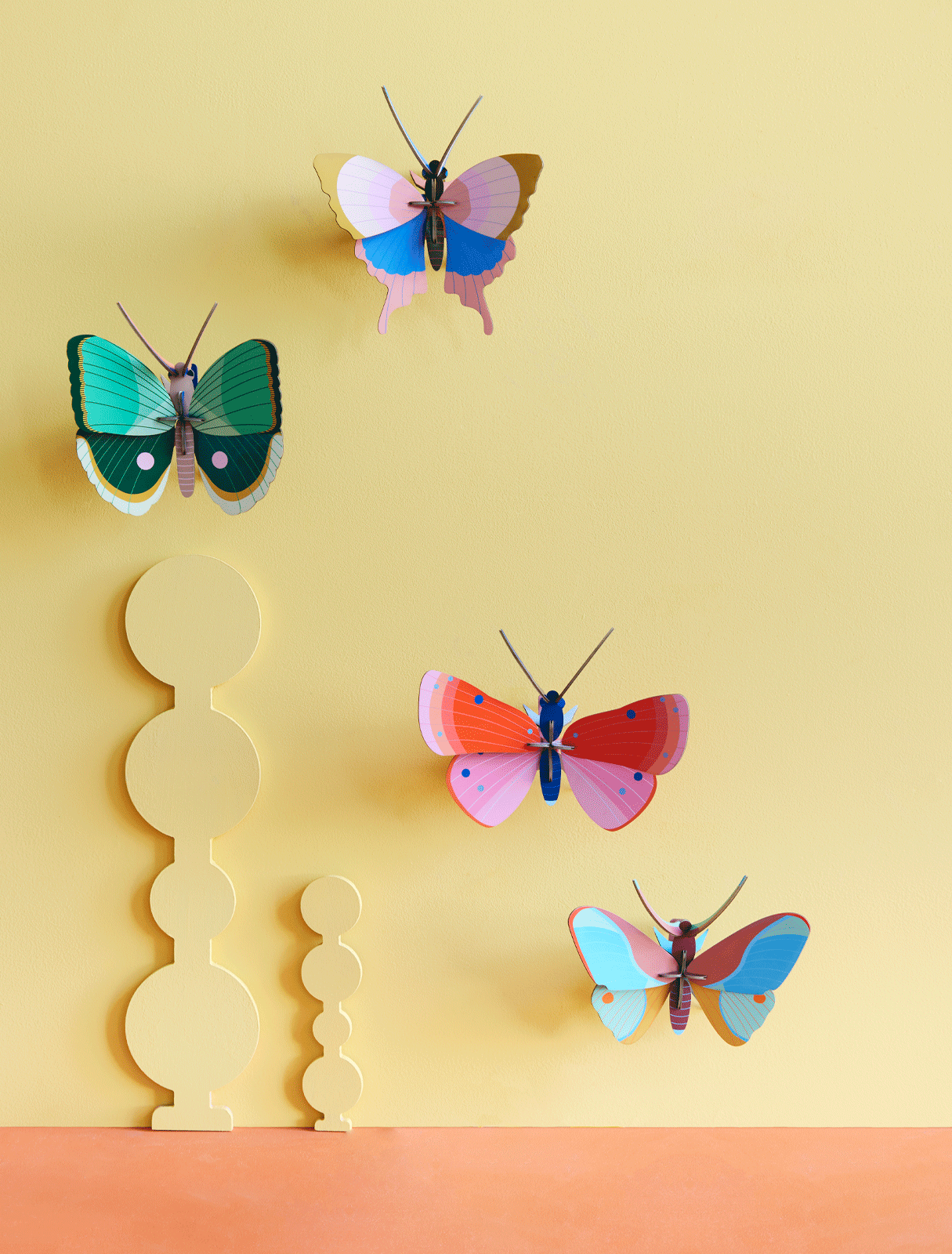 Fern Striped Butterfly - 3D DIY Wall Art Kit
