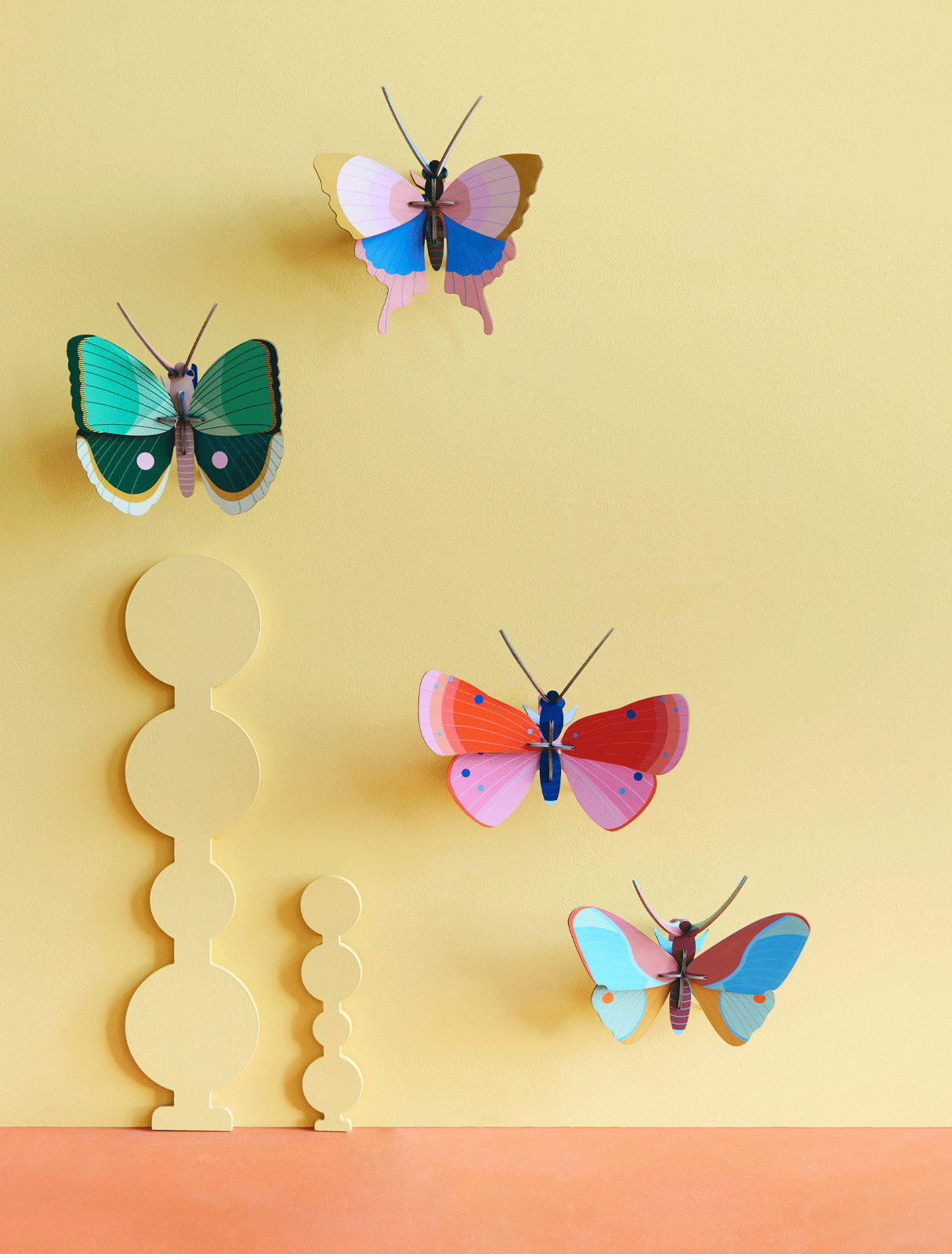 Speckled Copper Butterfly: 3D DIY Wall Art Kit