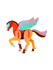 Giant Pegasus 3D Wall Art Craft Kit