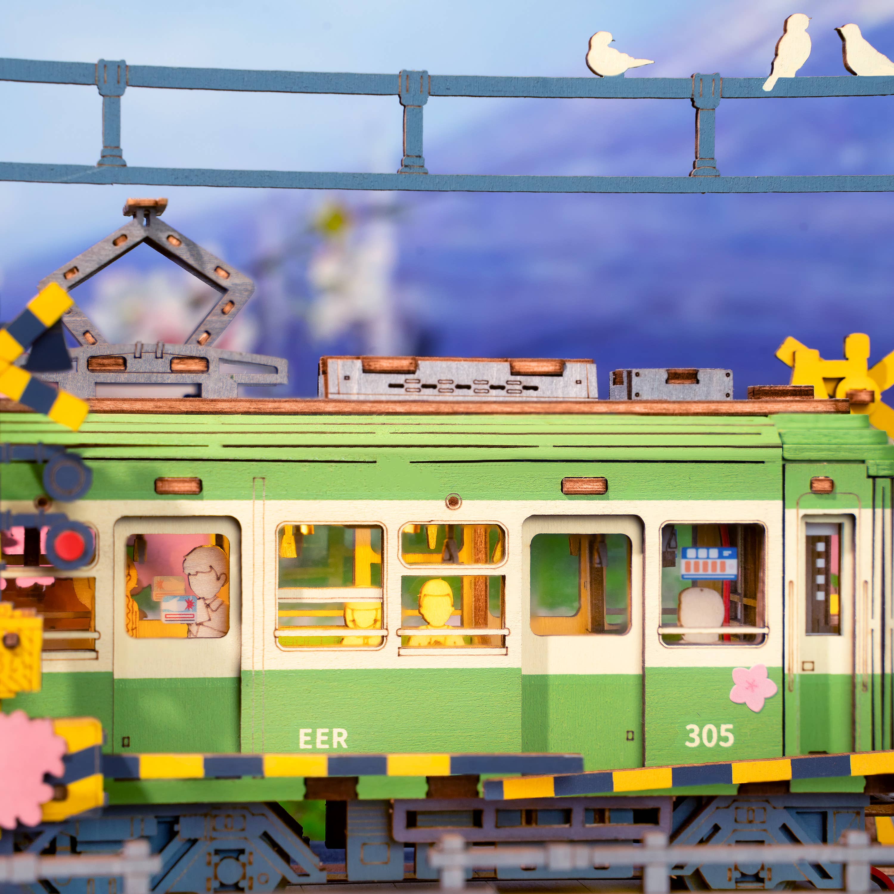 Sakura Tram: DIY Wooden Puzzle