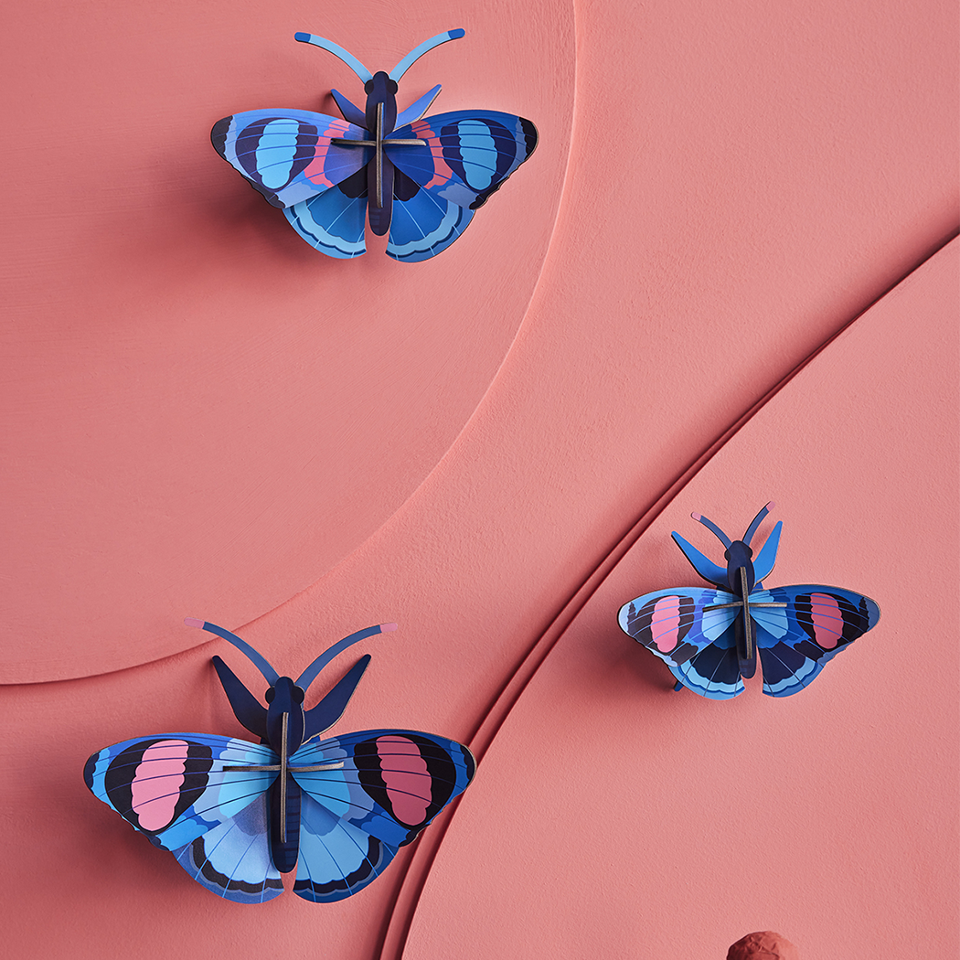 Peacock Butterflies | Set of 3 | 3D DIY Wall Art Kit
