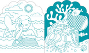 Mermaids Coloring Book With Stickers
