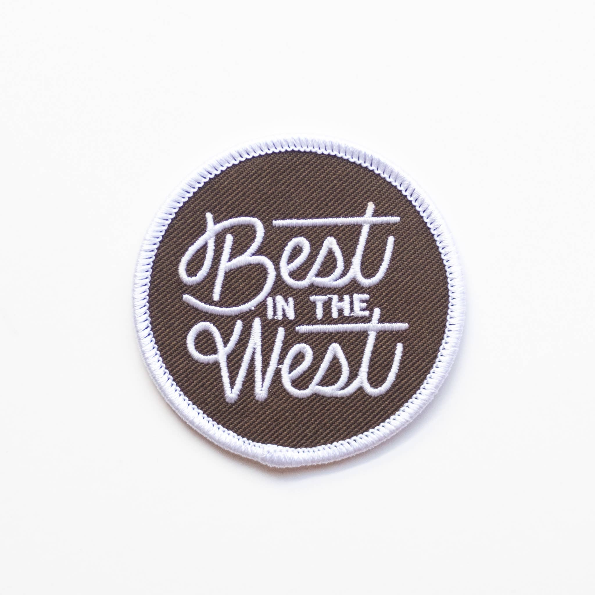 Best in the West Embroidered Iron on Patch