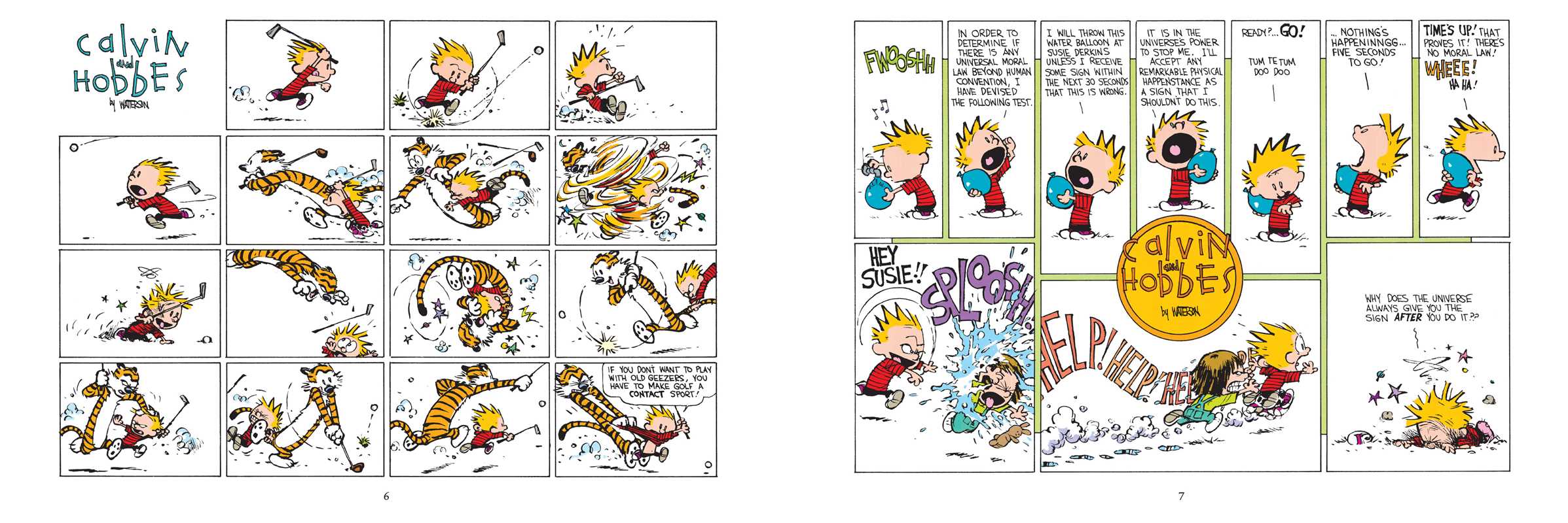 Set 5 Calvin and Hobbes Portable Compendium by Bill Watterson