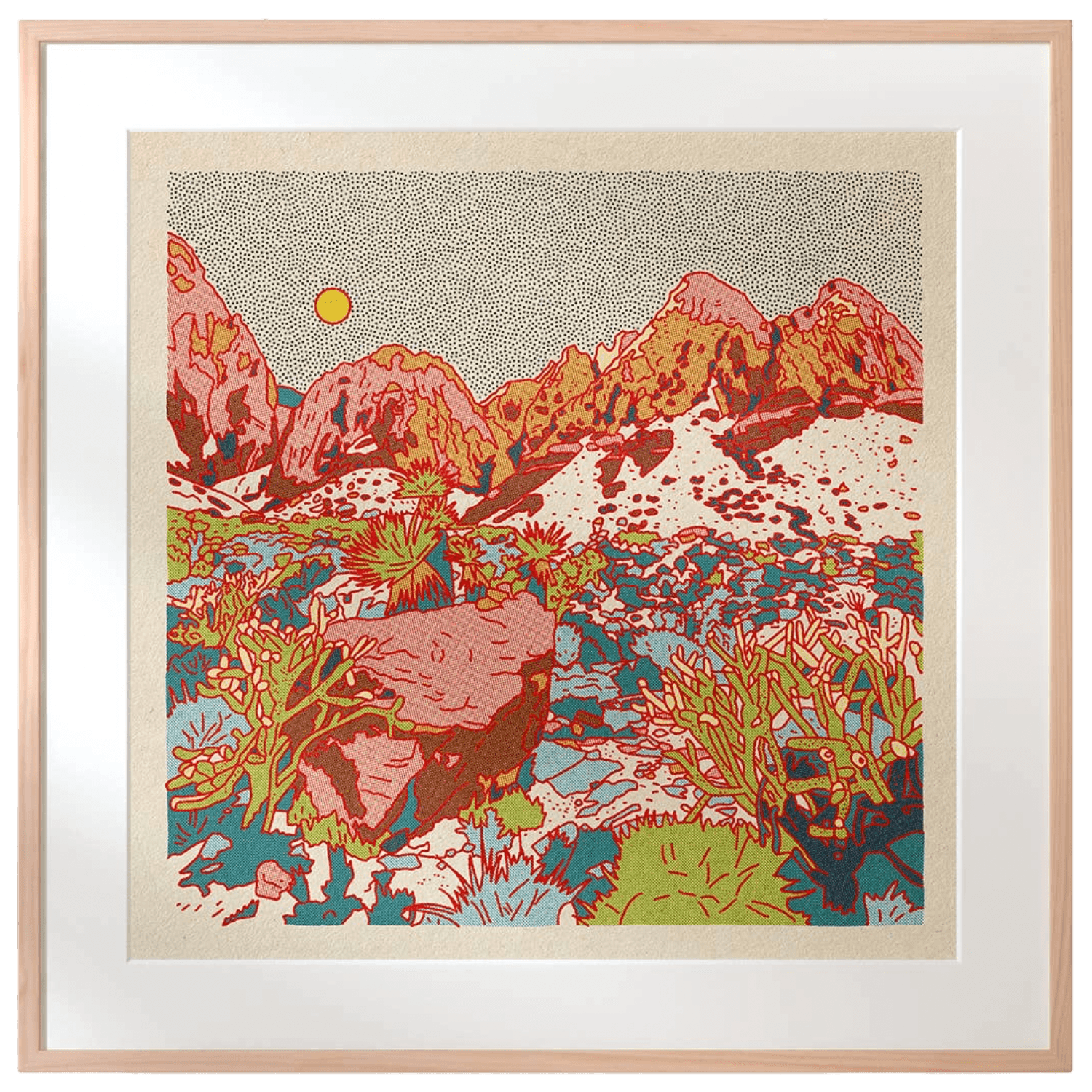 Desert Mountain #29 | 12" x 12" | Art Print