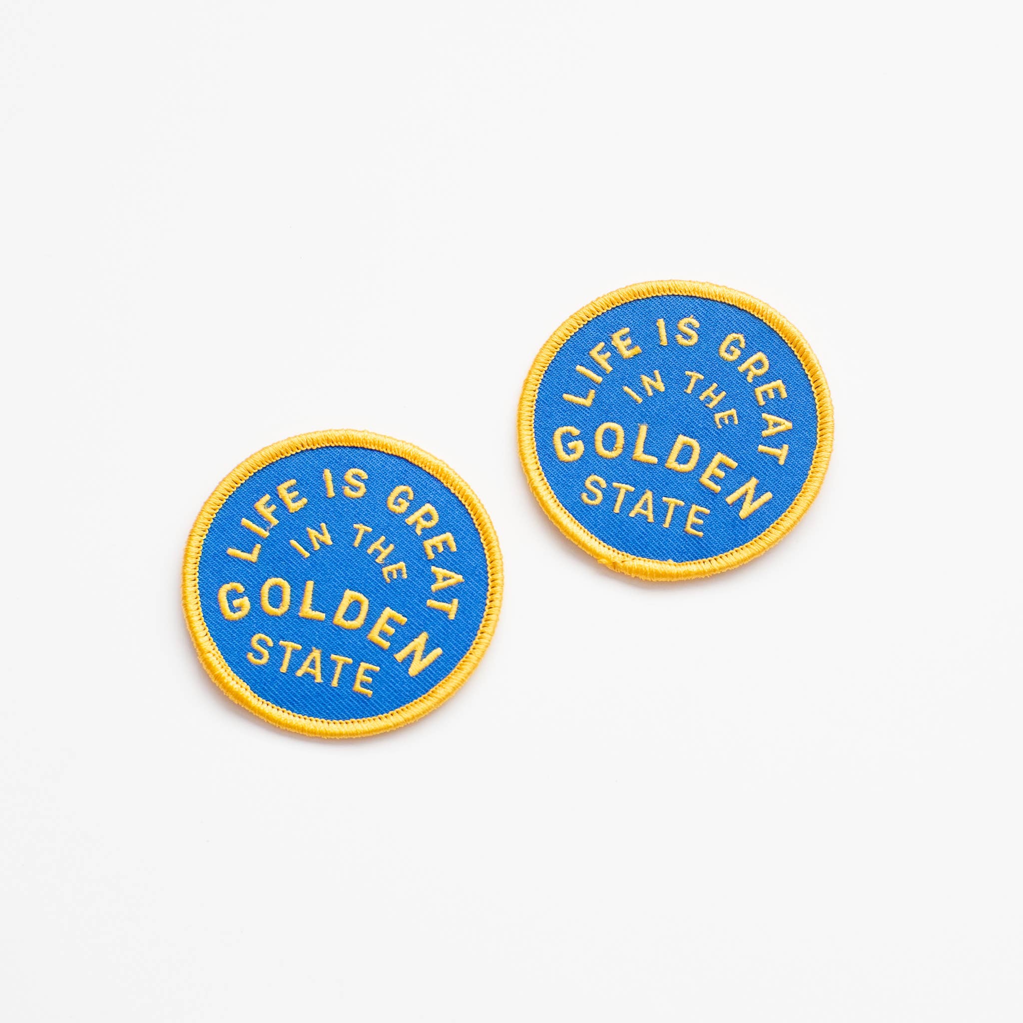 Life Is Great In The Golden State Embroidered Iron on Patch