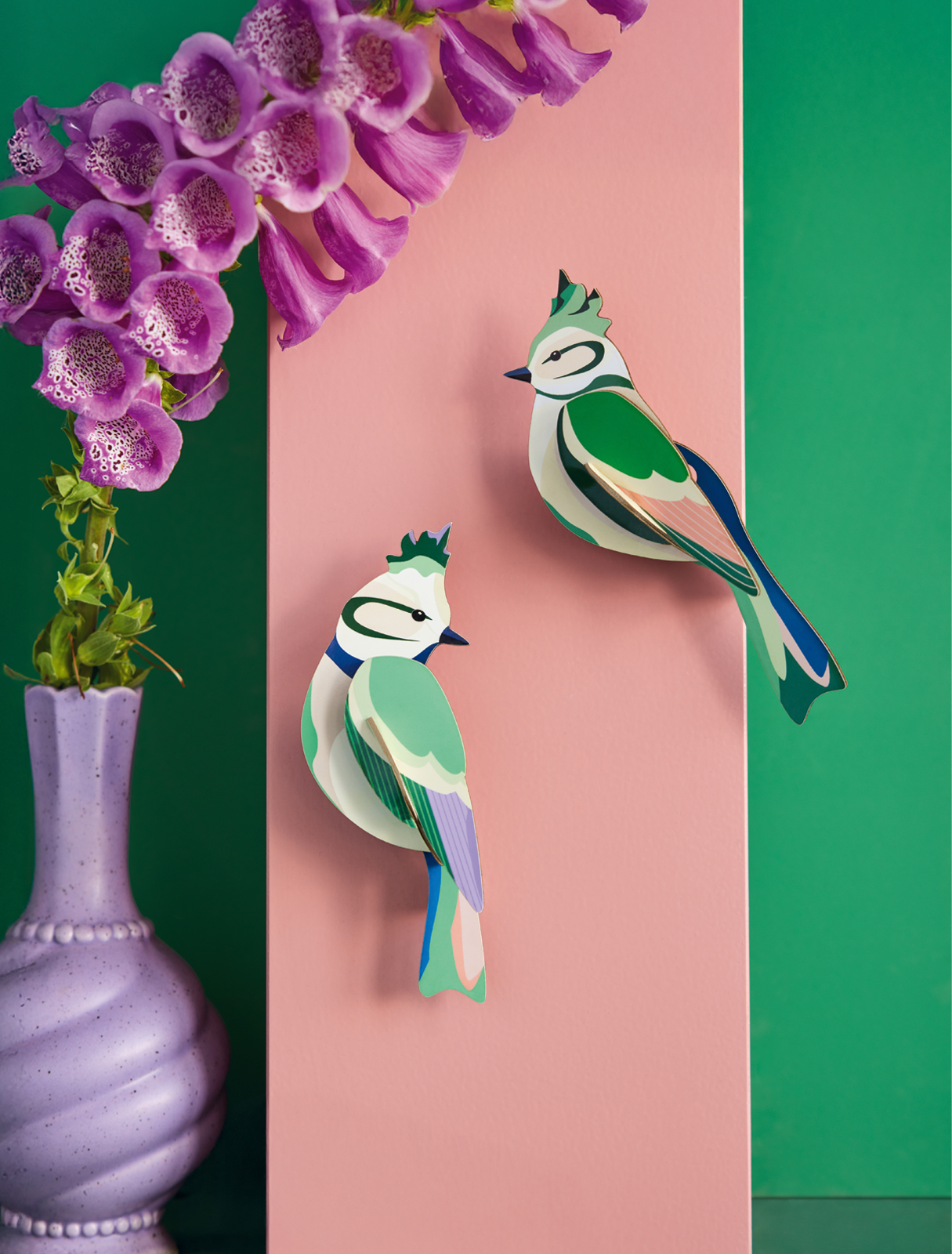 Forest Crests, Garden Birds | 3D Wall Art Craft Kit