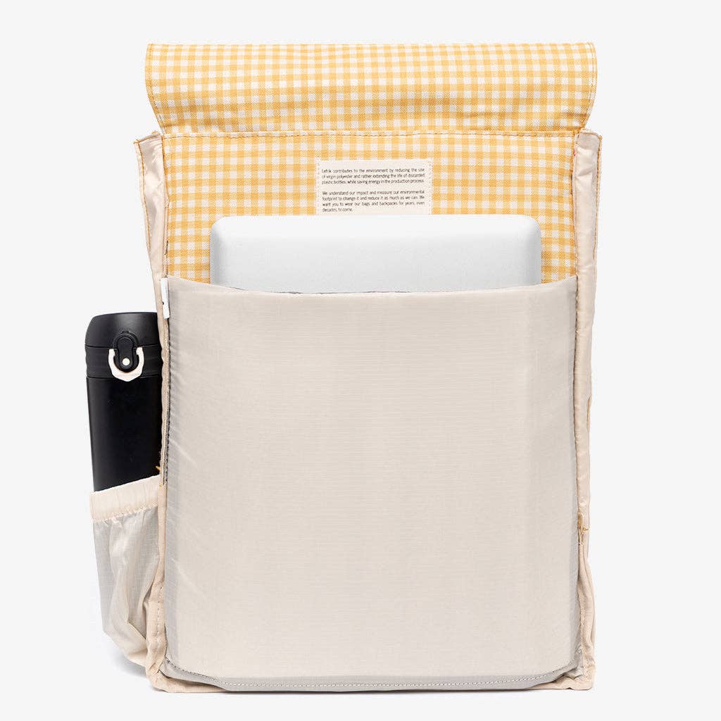 Handy Backpack Vichy Mustard