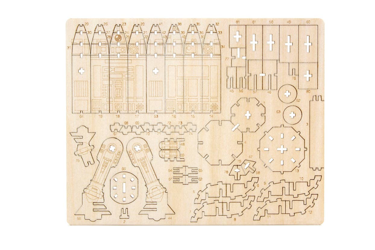 Star Wars: R2-D2 3D Wood Model IncrediBuilds