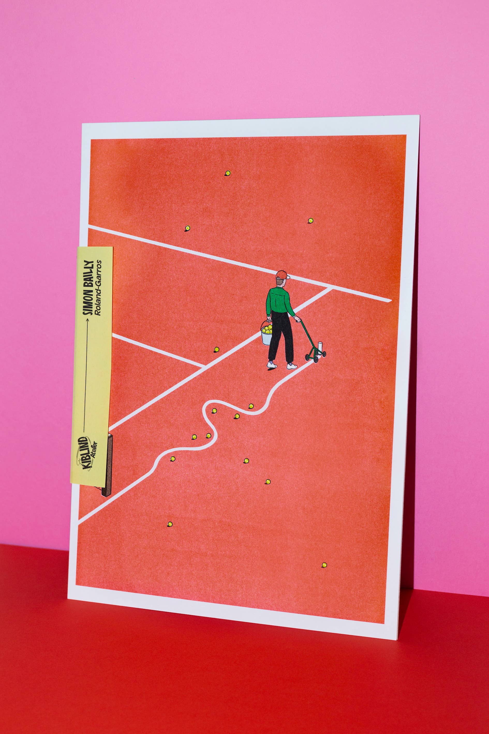 Simon Bailly A3 poster - Roland-Garros