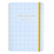 Scrap A Day Junk Journal - Blue Grid Cover