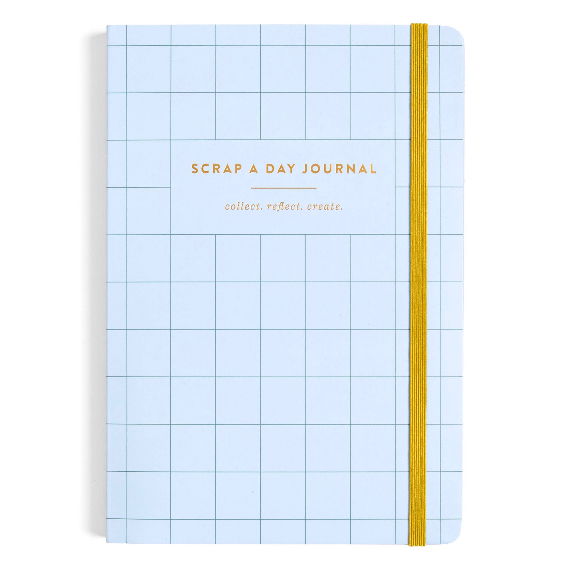 Scrap A Day Junk Journal - Blue Grid Cover