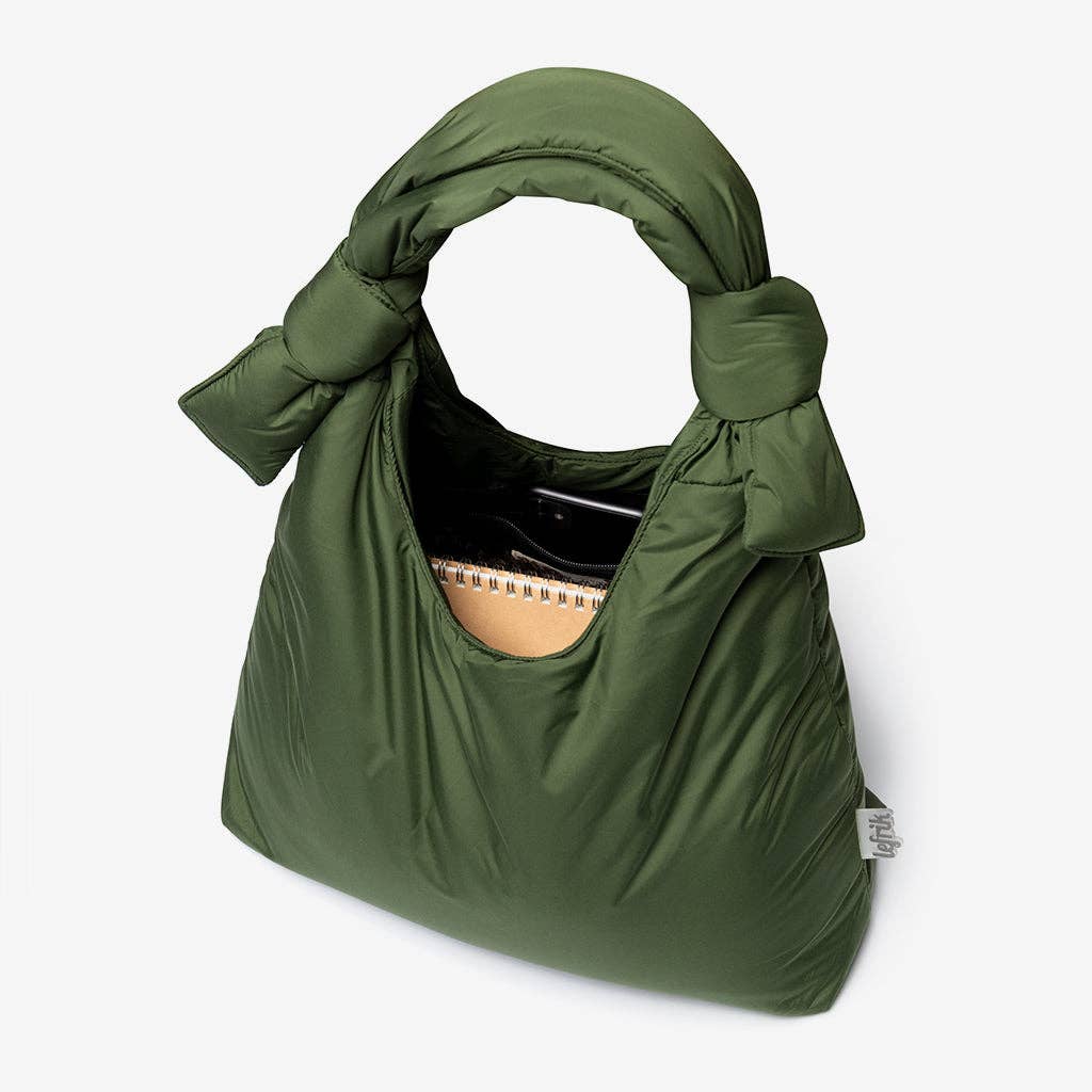 Biwa Puffy Shoulder Bag Green