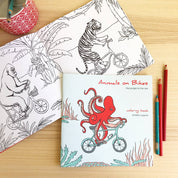 Animals on Bikes From the Jungle to the Sea - Coloring Book
