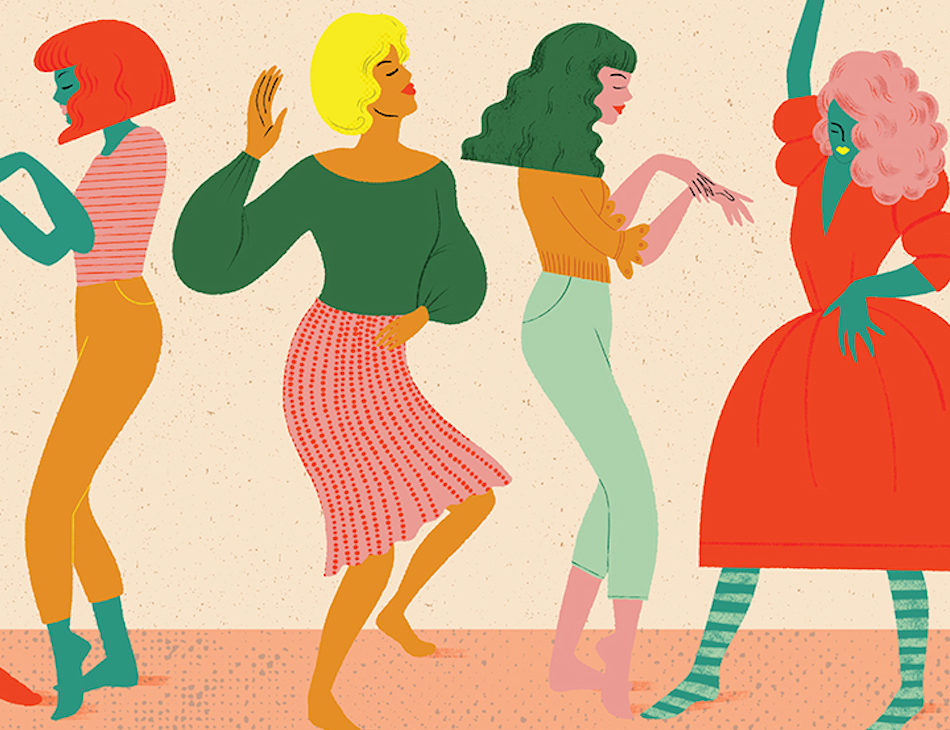 Dancing Queens Greeting Card