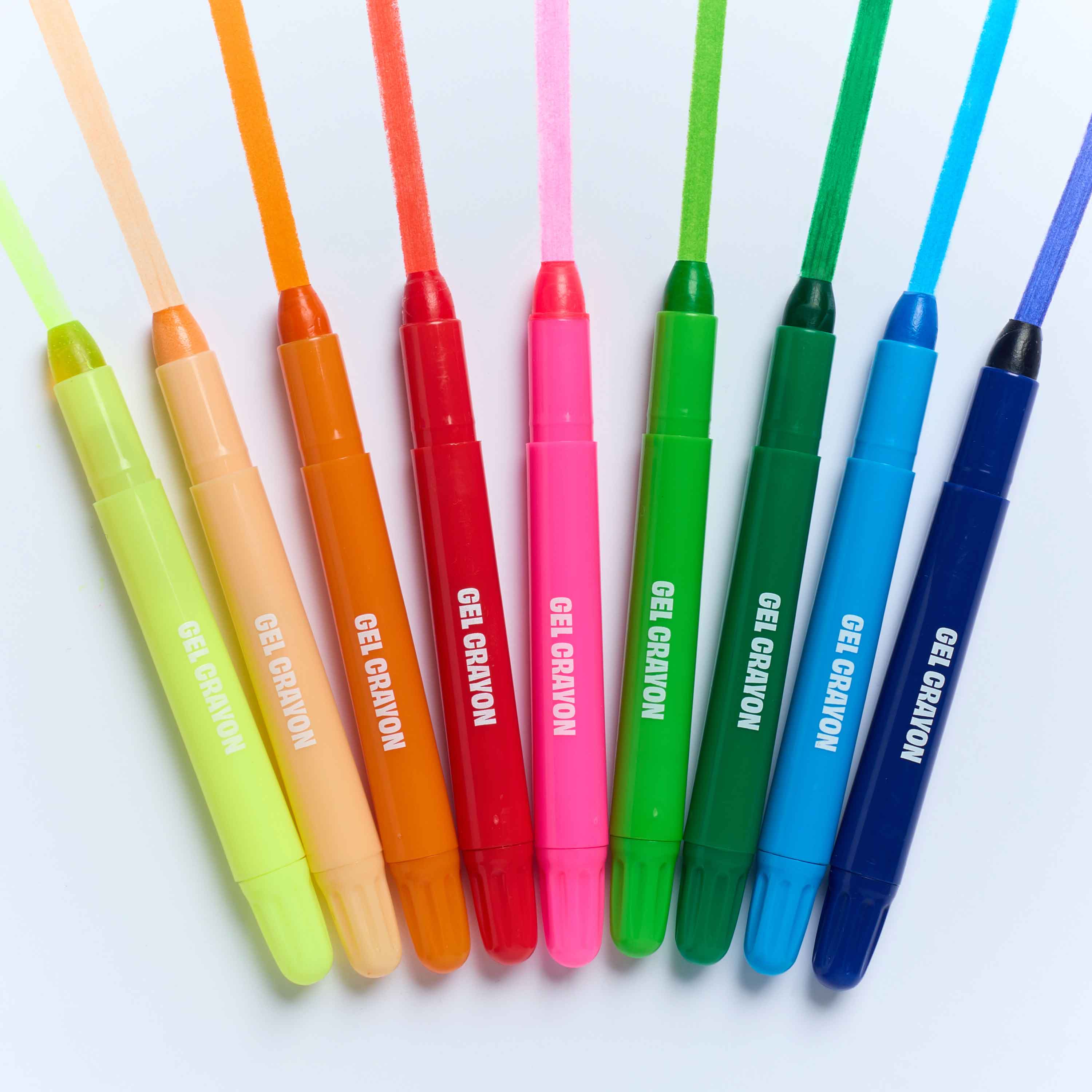 9 GEL CRAYONS GELLY FLOW