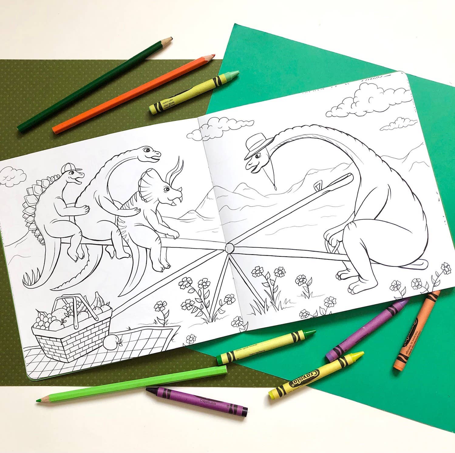 The Dinosaurs A Jurassic Adventure - Coloring Book
