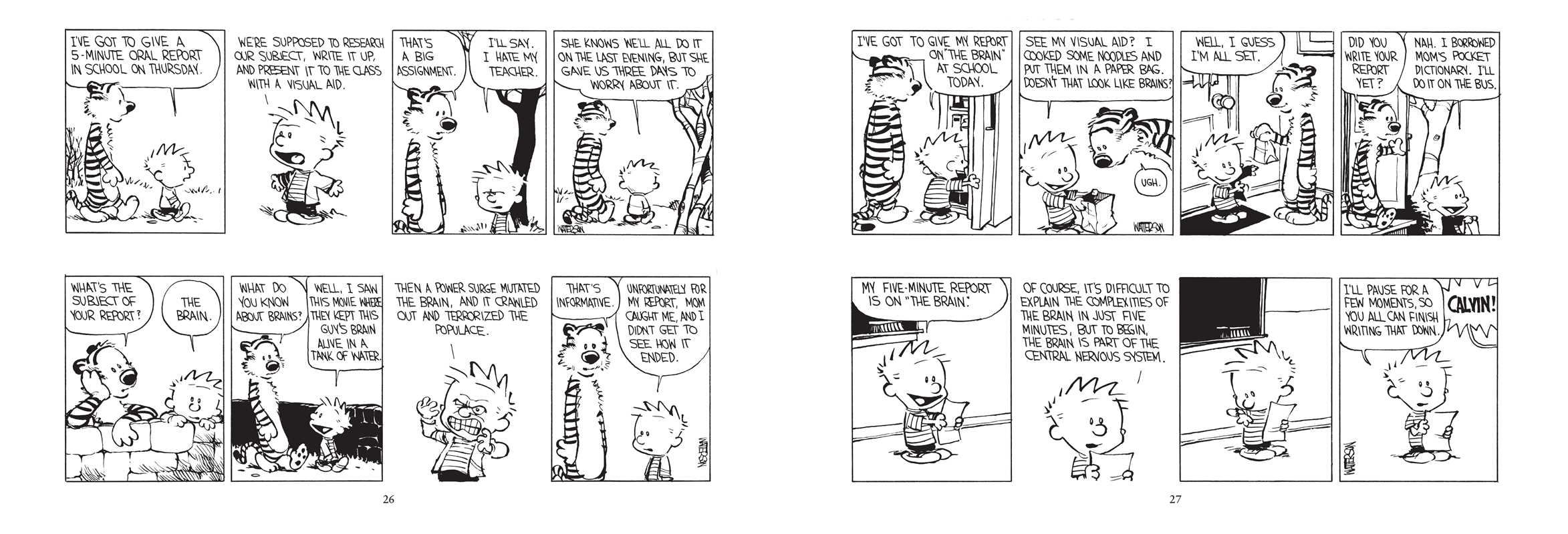 Set 2 Calvin and Hobbes Portable Compendium by Bill Watterson