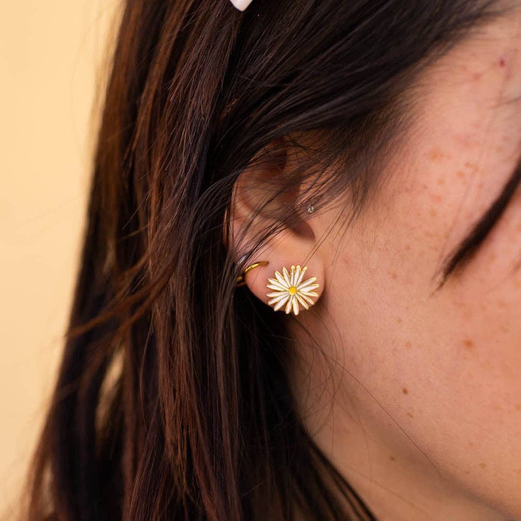 Daisy Enamel Earrings