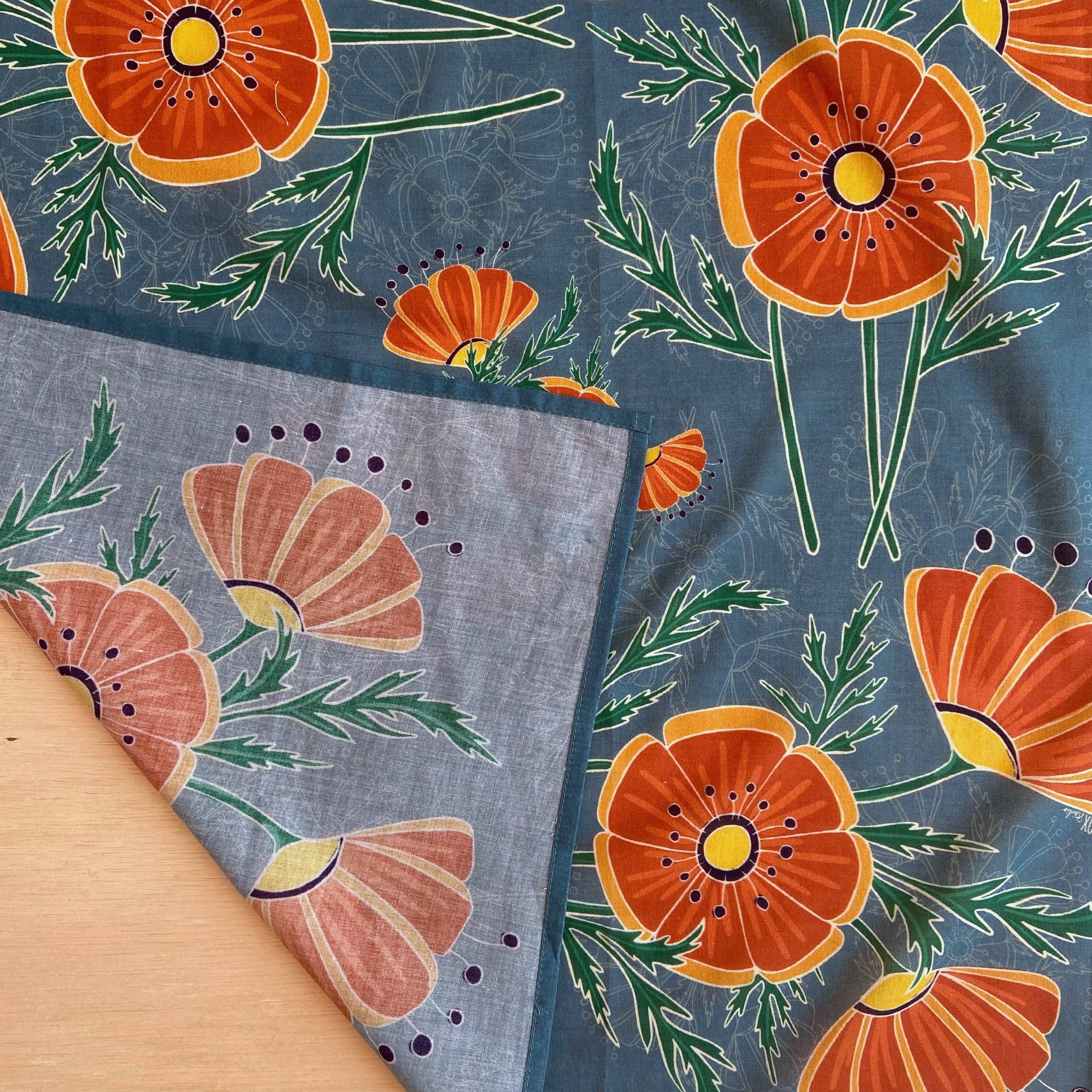 Poppies Bandana in Organic Cotton