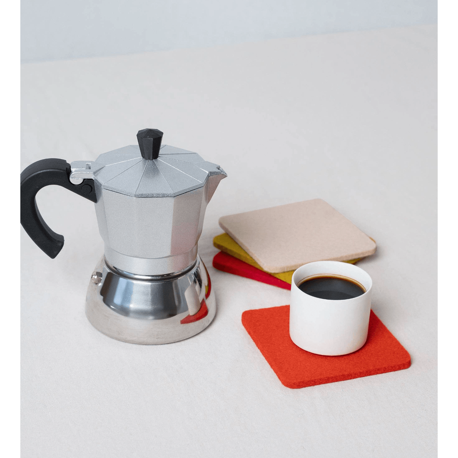 Elstar Square | Bierfilzl Merino Wool Coaster Set