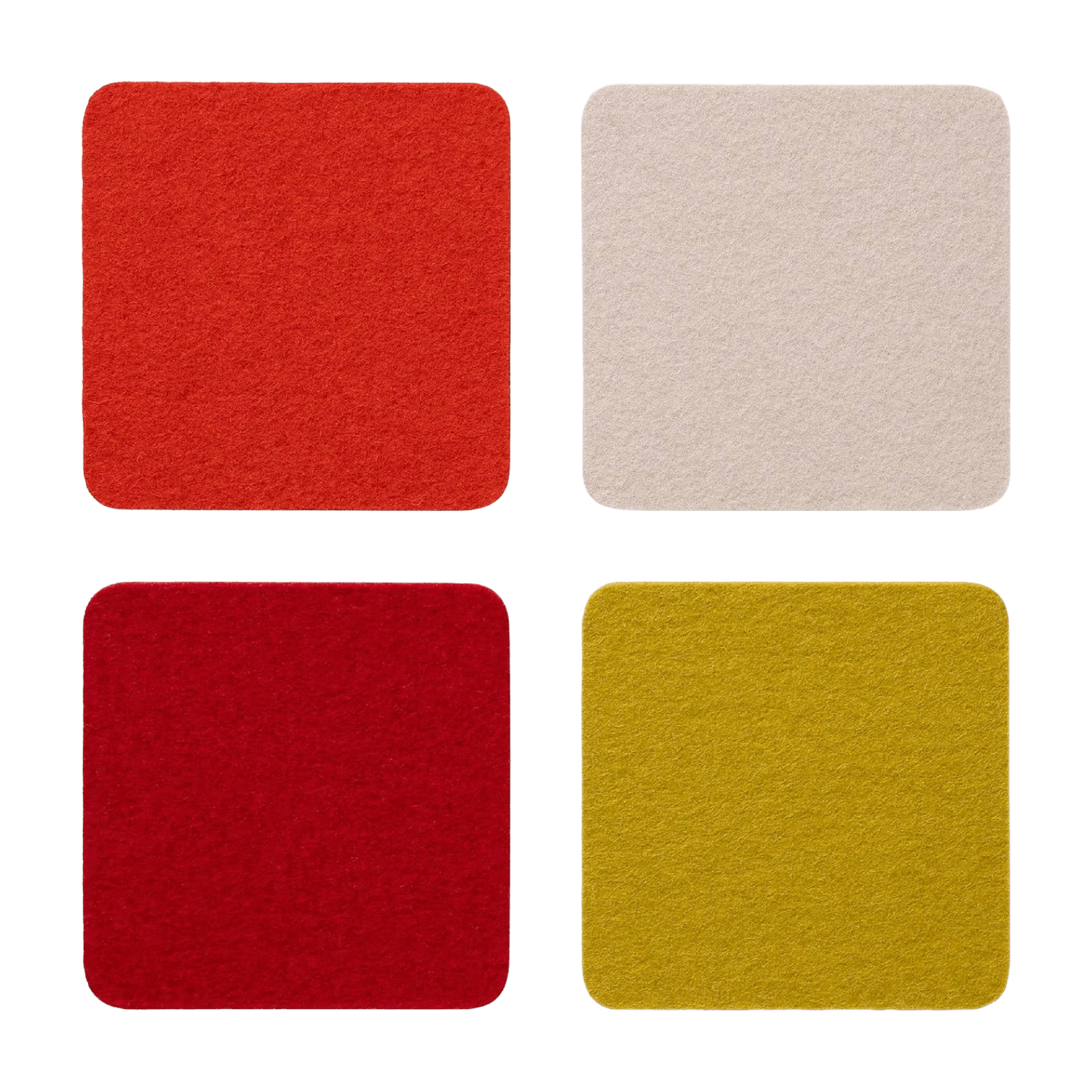 Elstar Square | Bierfilzl Merino Wool Coaster Set