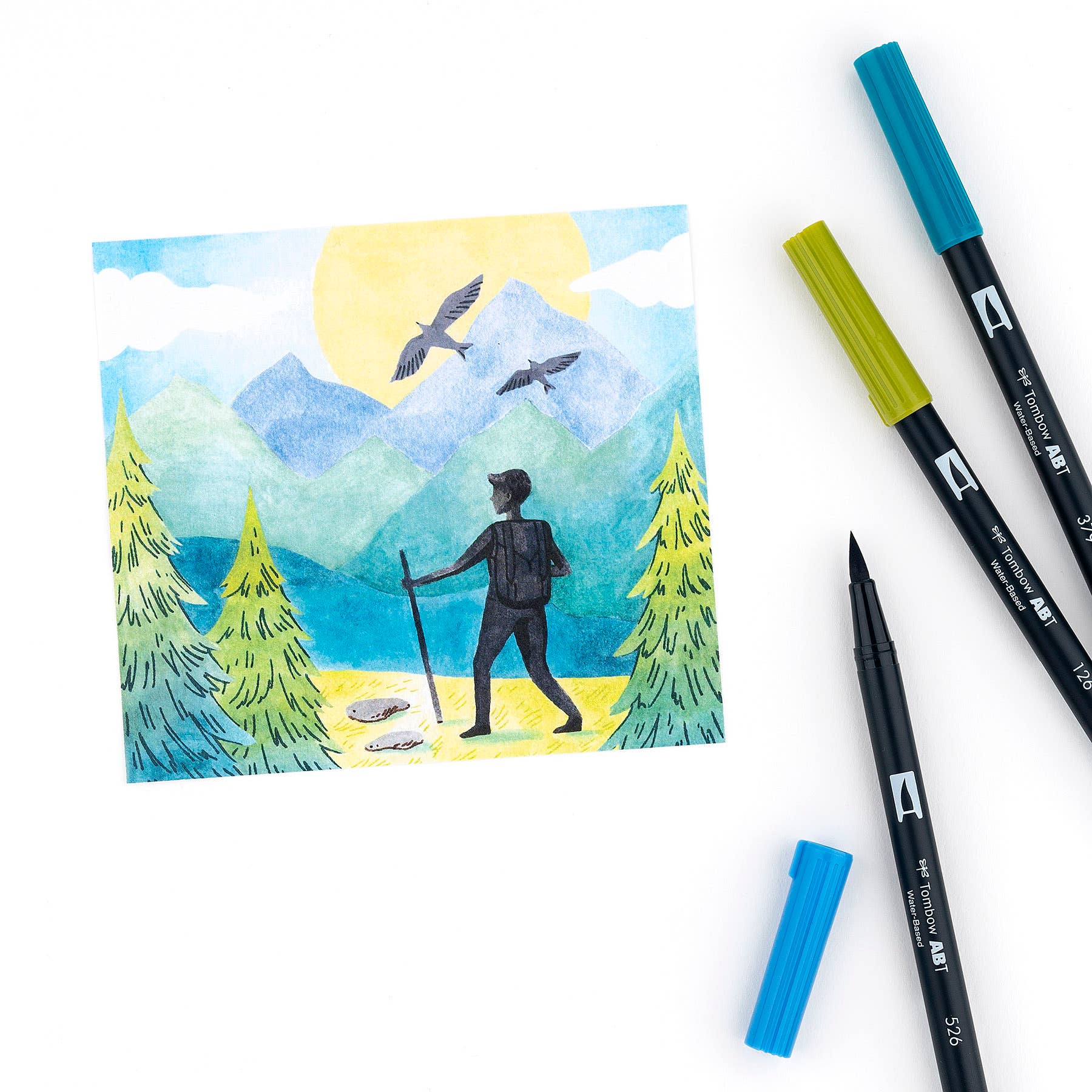 Landscape  - Dual Brush Pen Art Markers: Landscape - 10-Pack Tombow