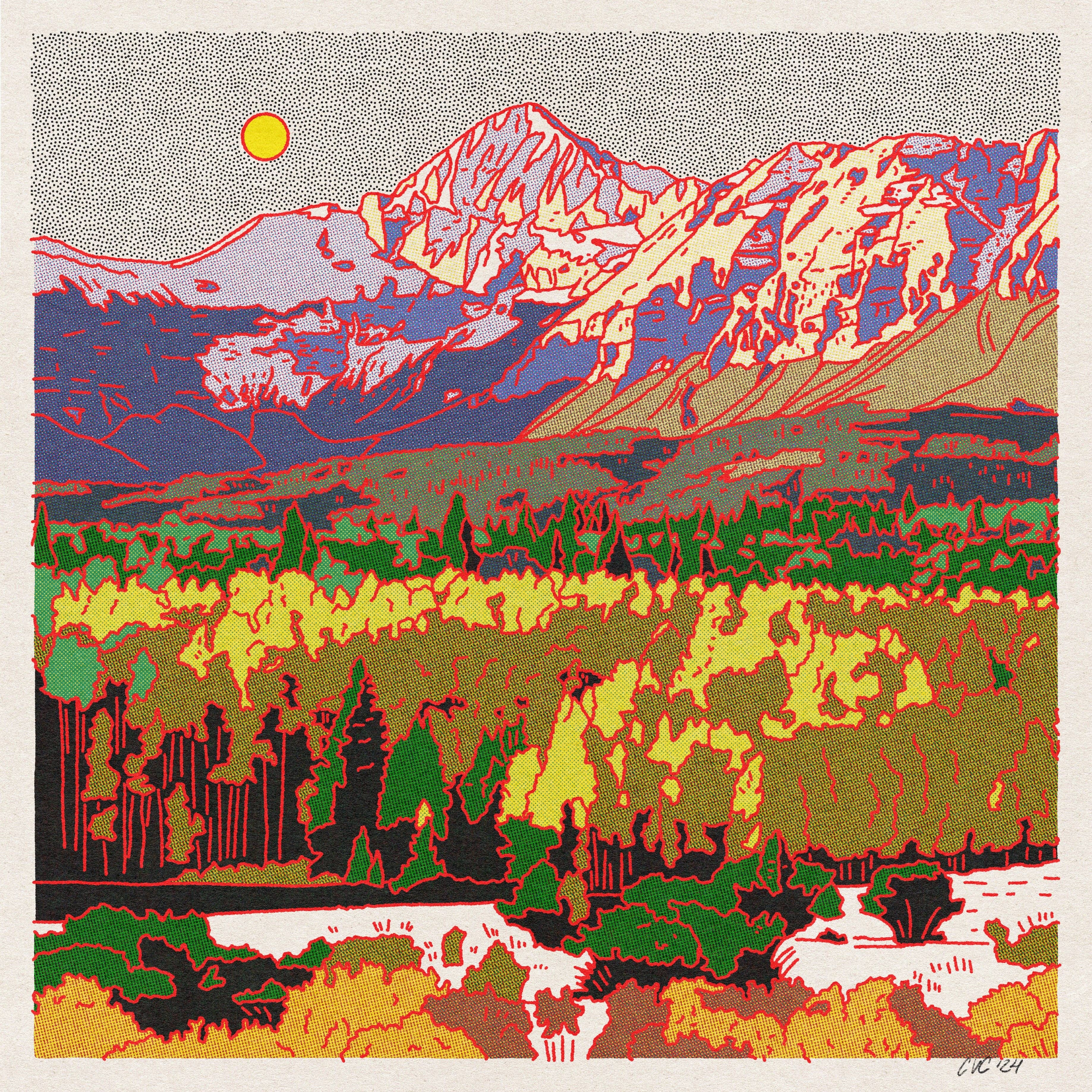 Northern Mountain #2 - 12"x12" Print