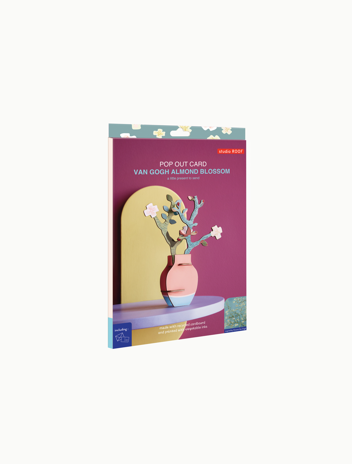 Pop Out Card  Van Gogh Almond Blossom