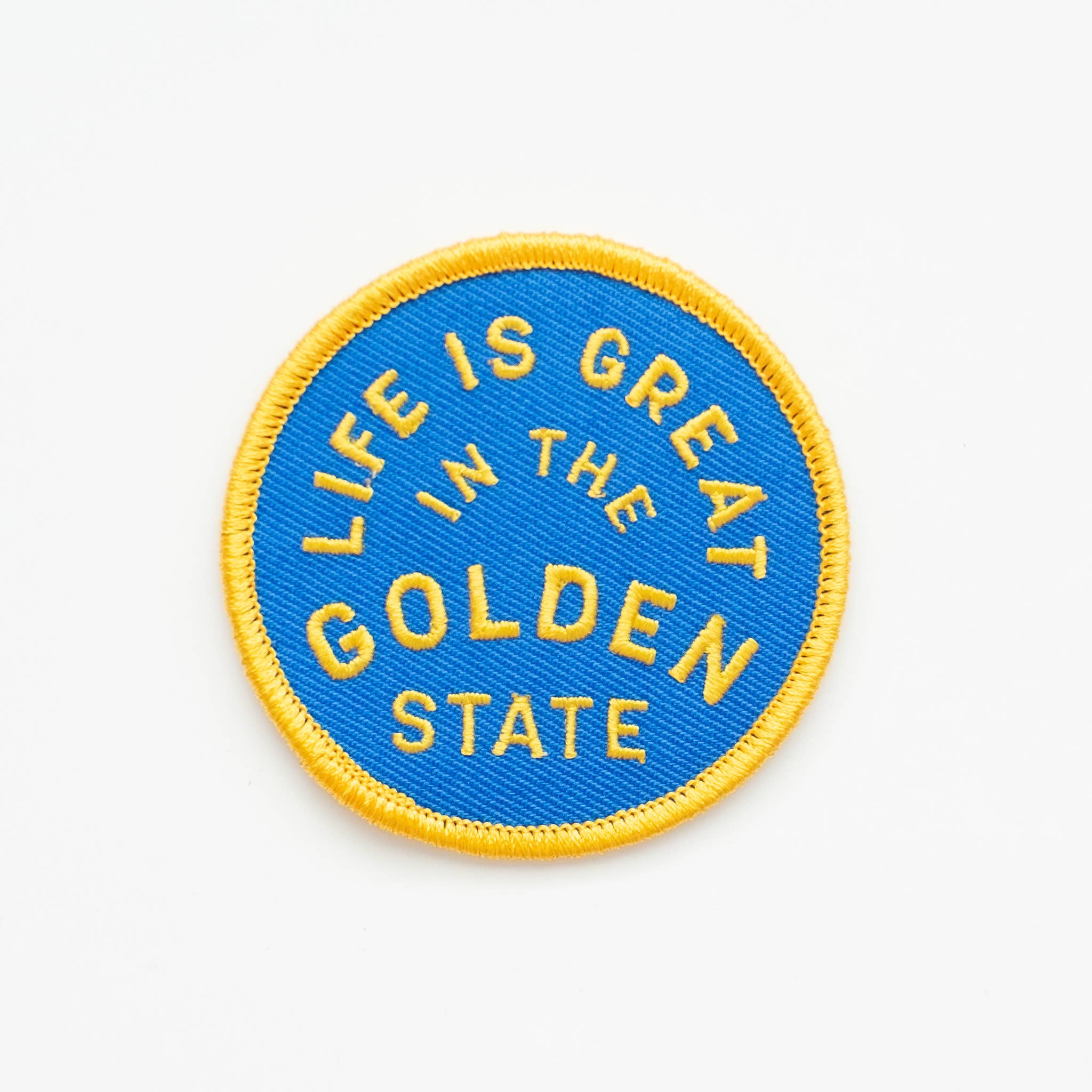 Life Is Great In The Golden State Embroidered Iron on Patch