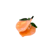 Mini Peach Hair Claw Clip