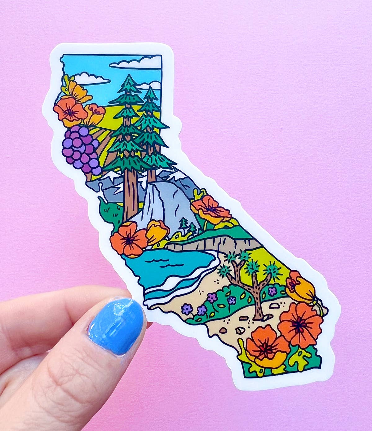 California State Landmarks Sticker