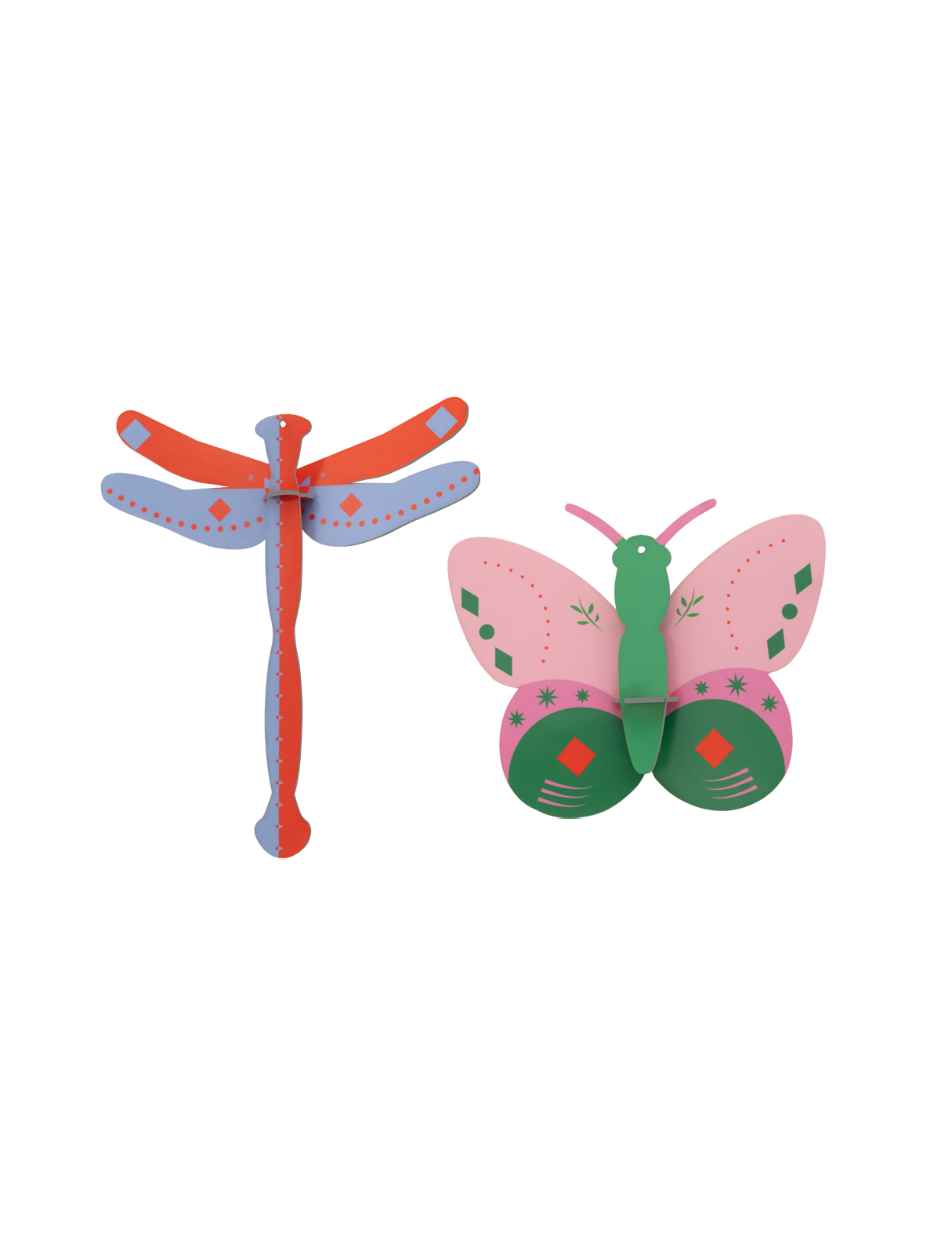 Folk Butterflies | DIY 3D Ornament Craft Kit