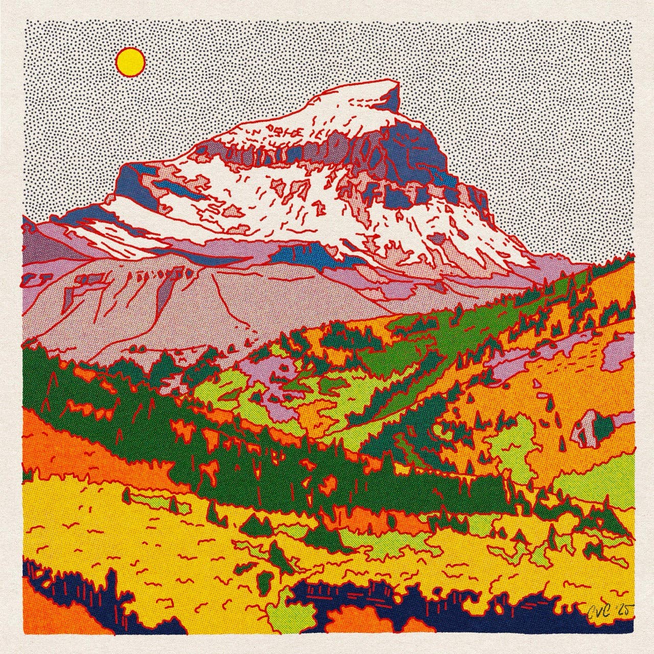 Uncompahgre Peak Art Print 12"x12"