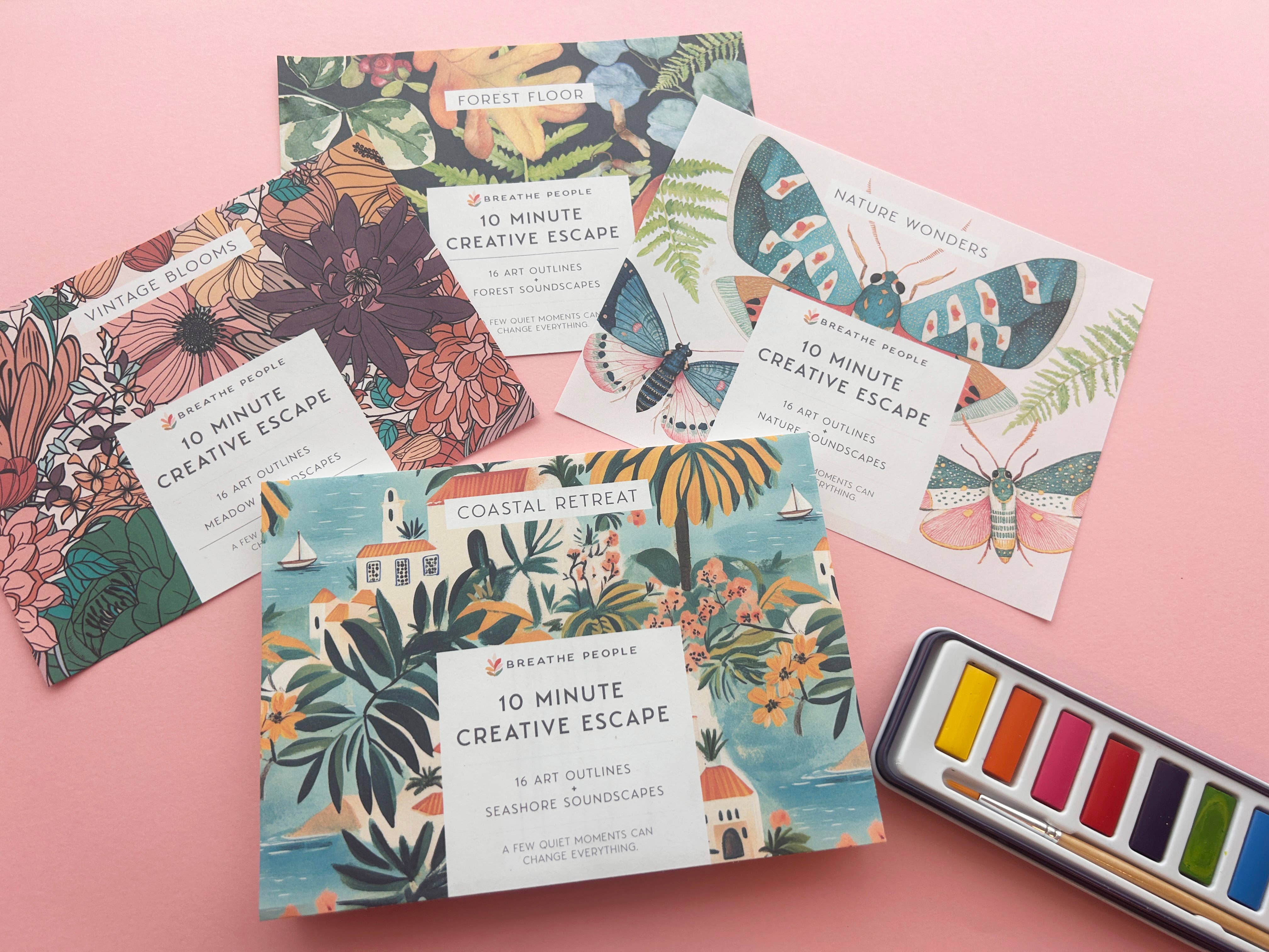 Vintage Bloom | 10 Minute Creative Escape Art Book