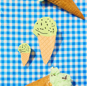 Mint Chocolate Chip Ice Cream | Mini Hair Claw Clip