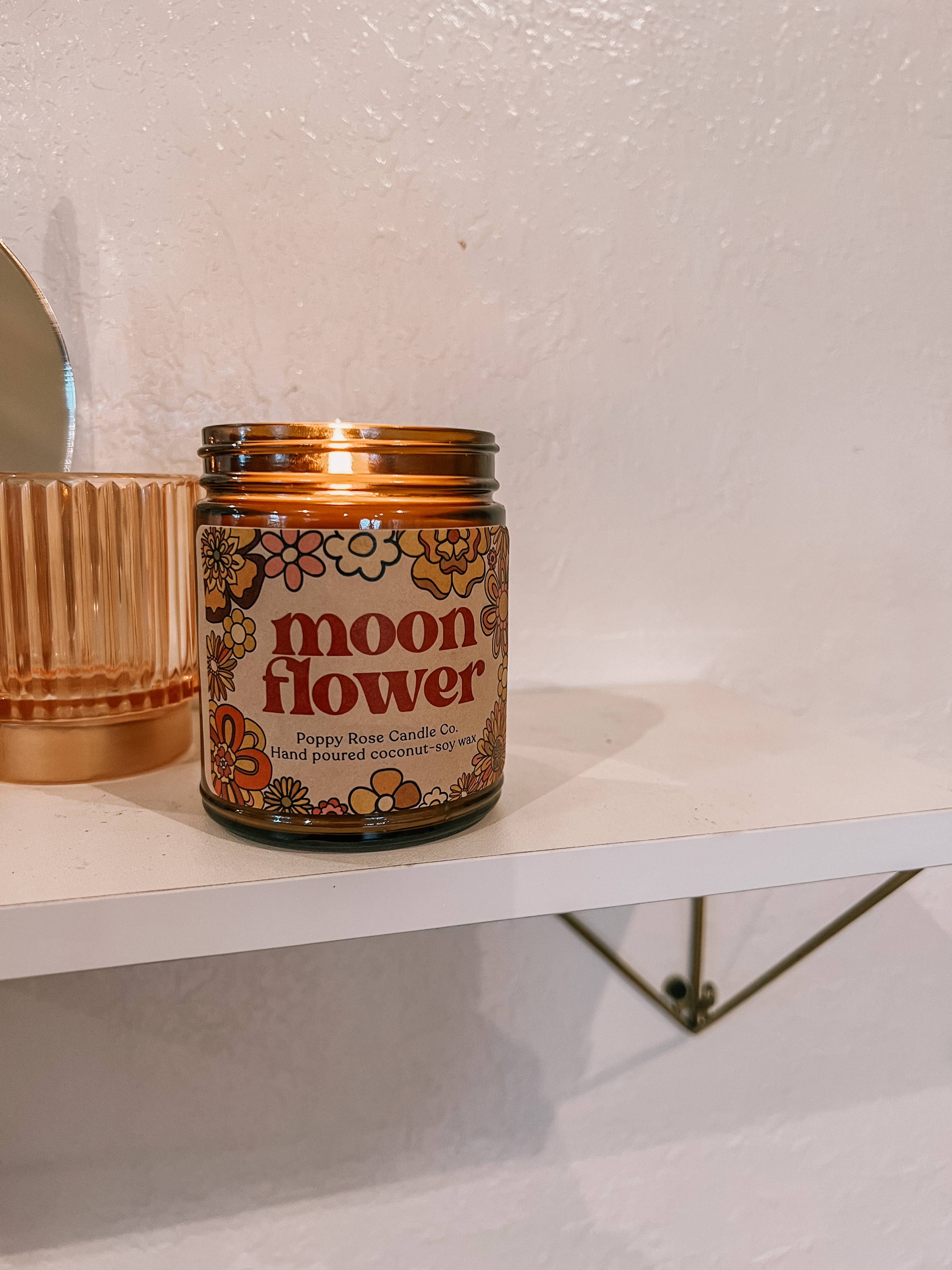 Moon Flower Coconut Wax Candle