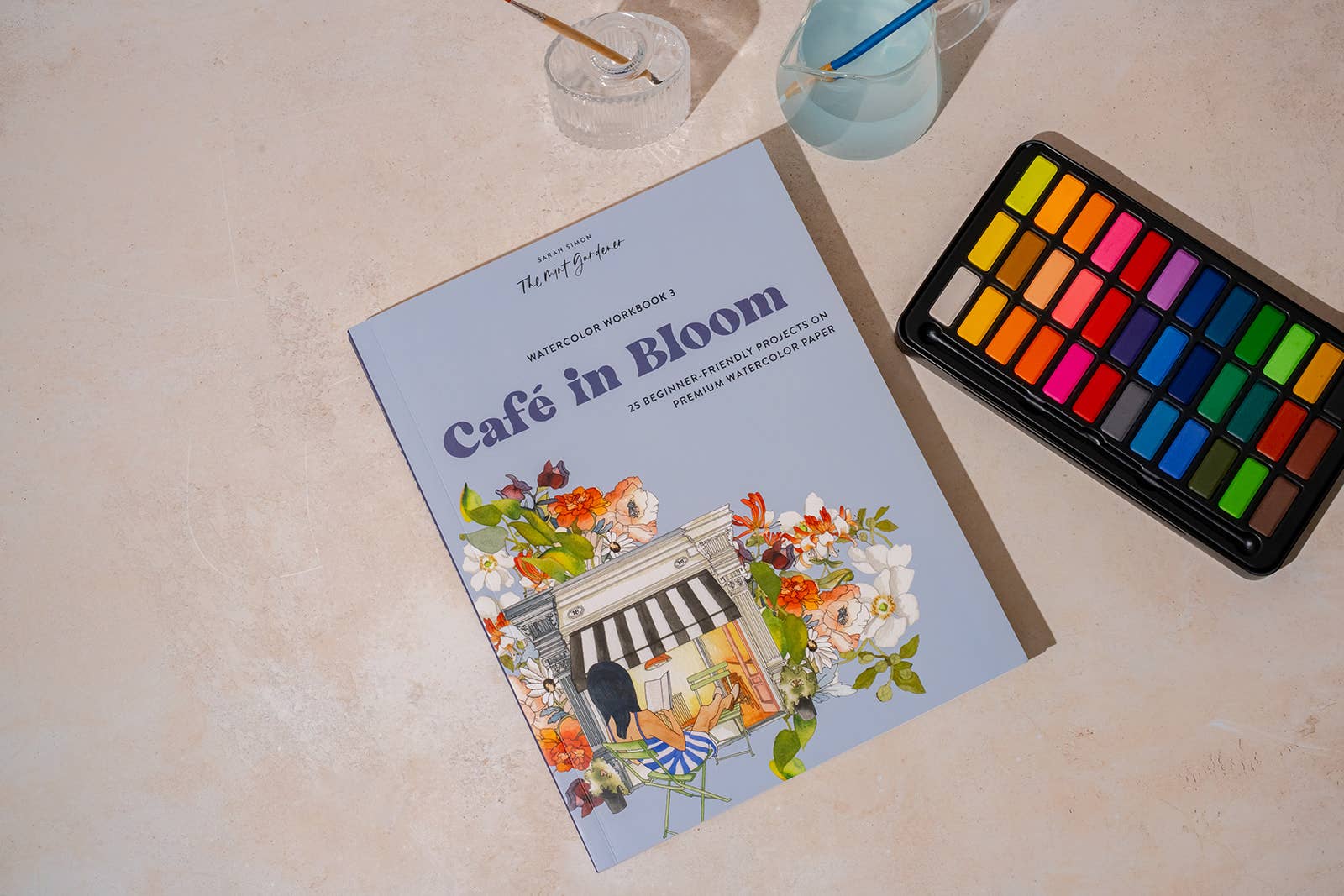 Watercolor Workbook 3: Café in Bloom