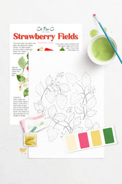 Strawberry Fields Watercolor Painting Kit