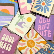 Happy Birthday Retro Flower Greeting Card